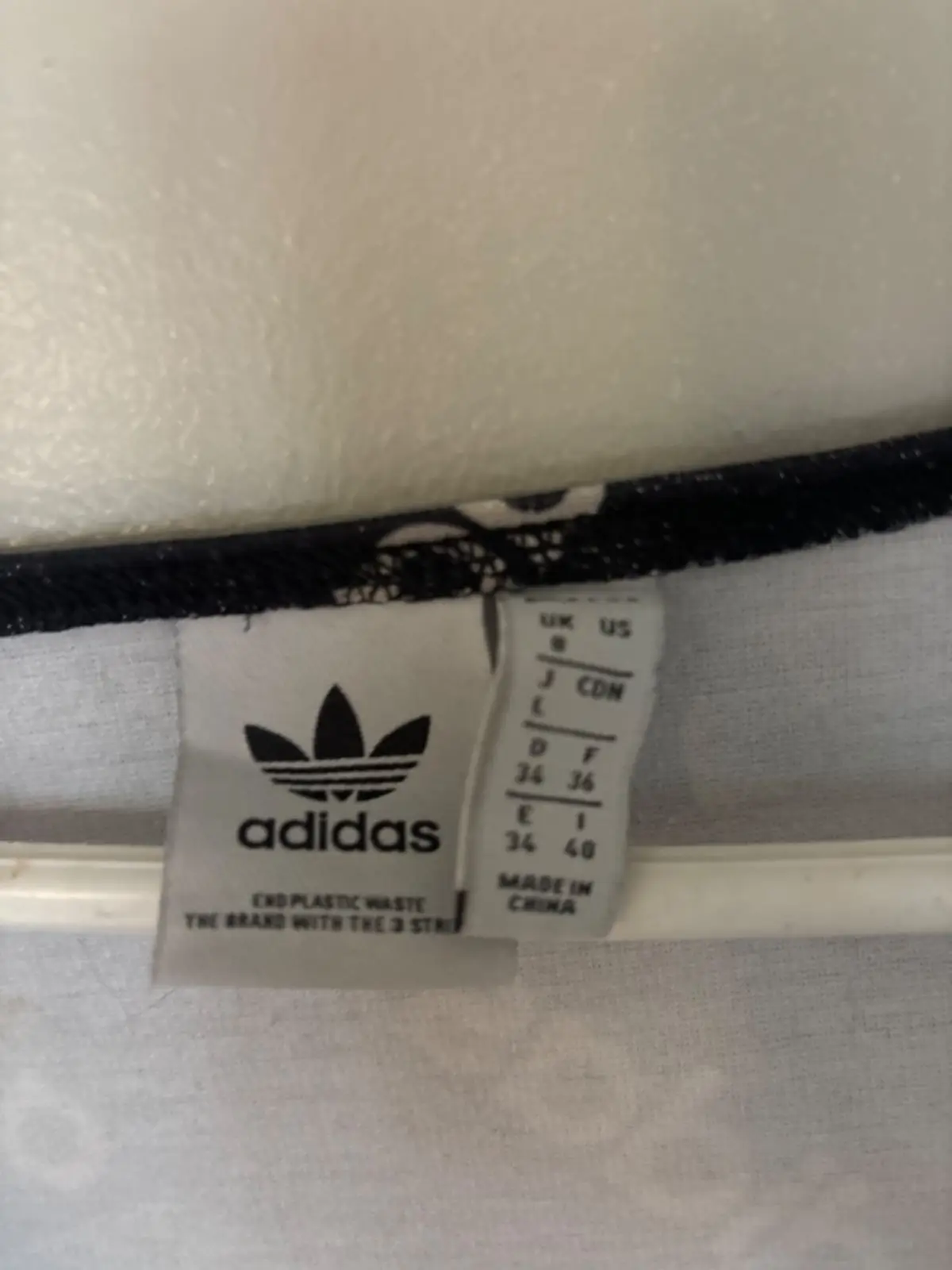 Adidas Originals All-Over Print Long Sleeve Crop Top