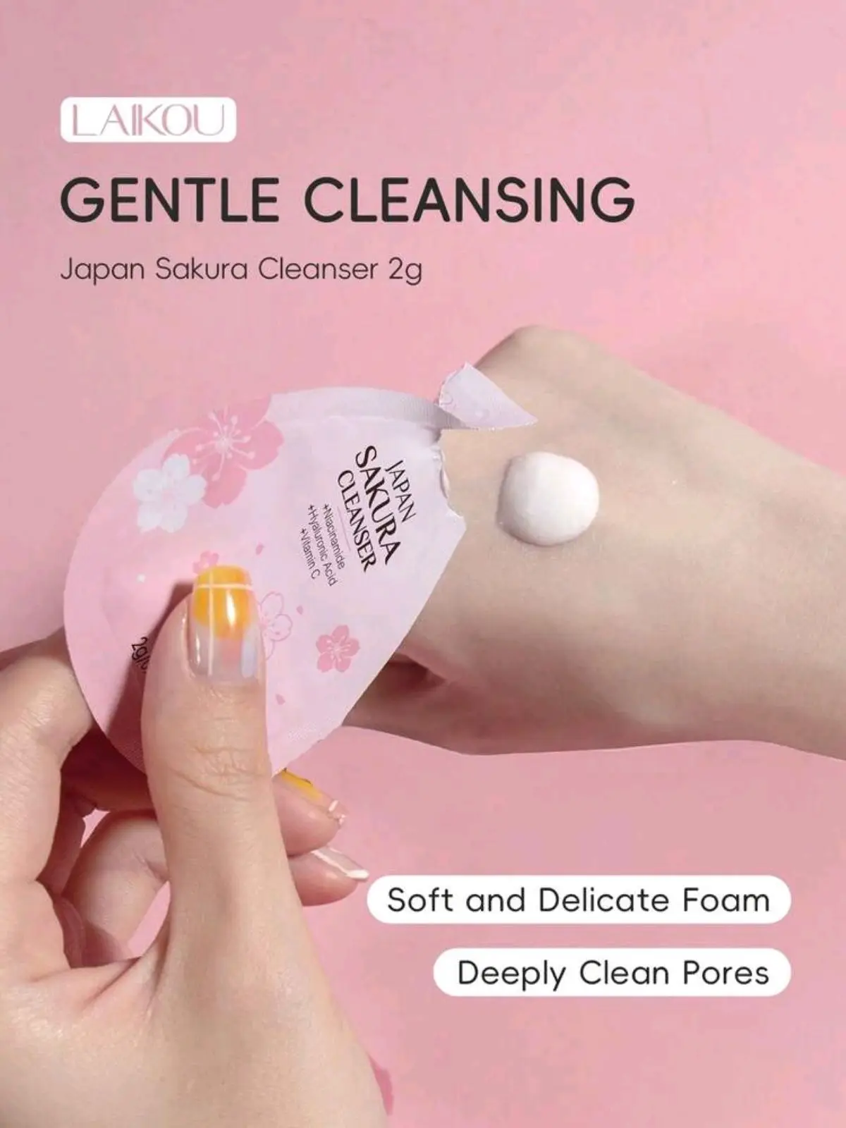 Laikou Japan Sakura Skincare Sample Sachet Set
