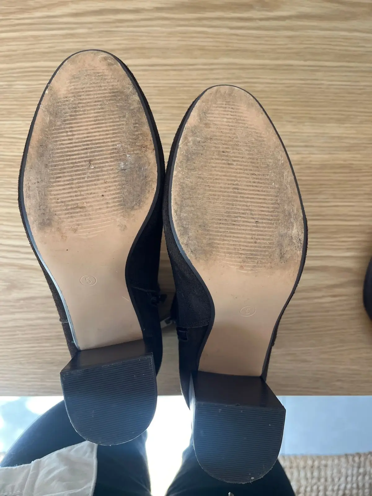Woolworths Brown Suede Block Heel Ankle Boots