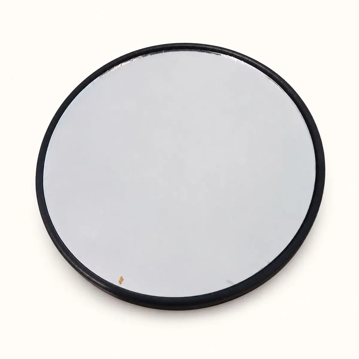 Round Black Framed Mirror