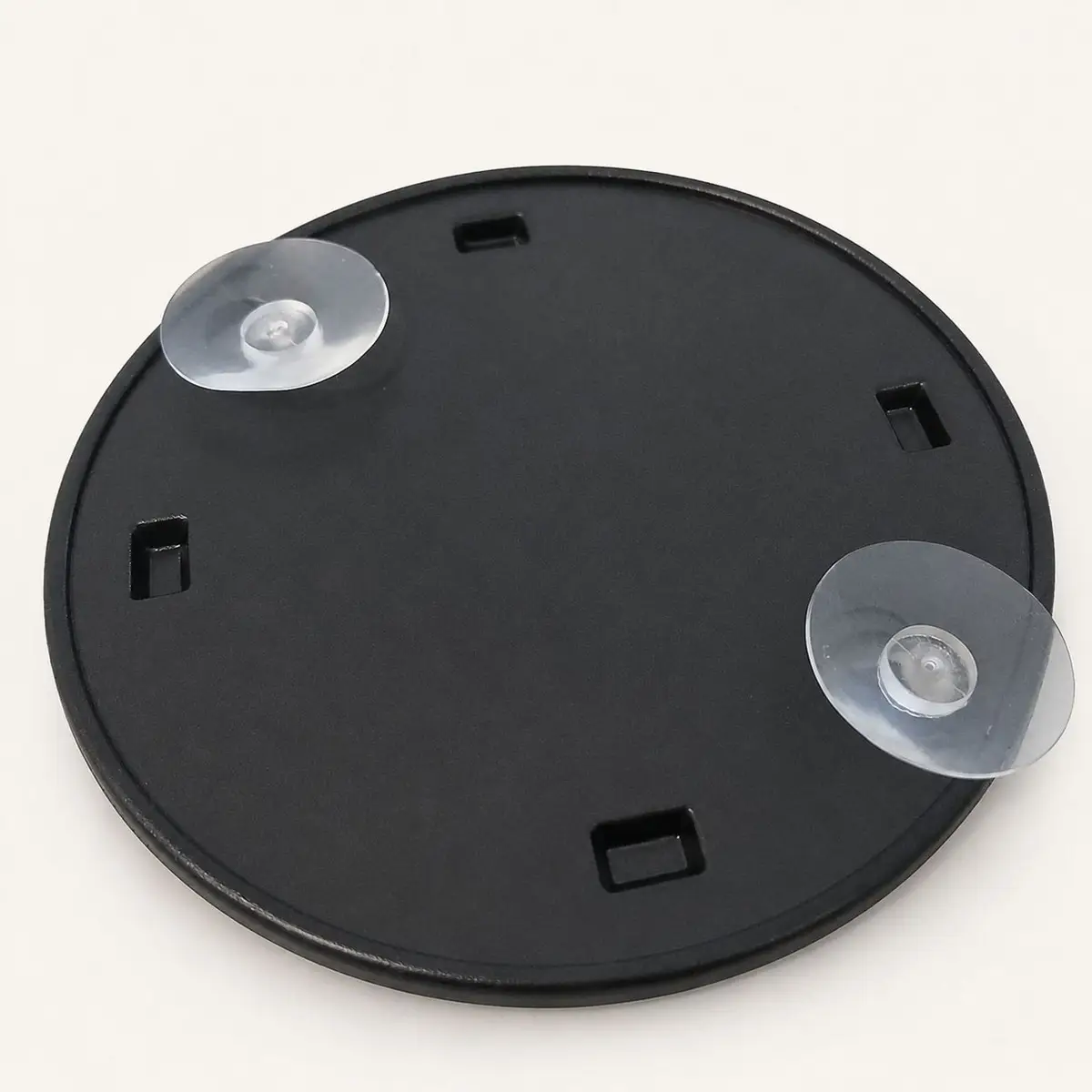 Round Black Framed Mirror