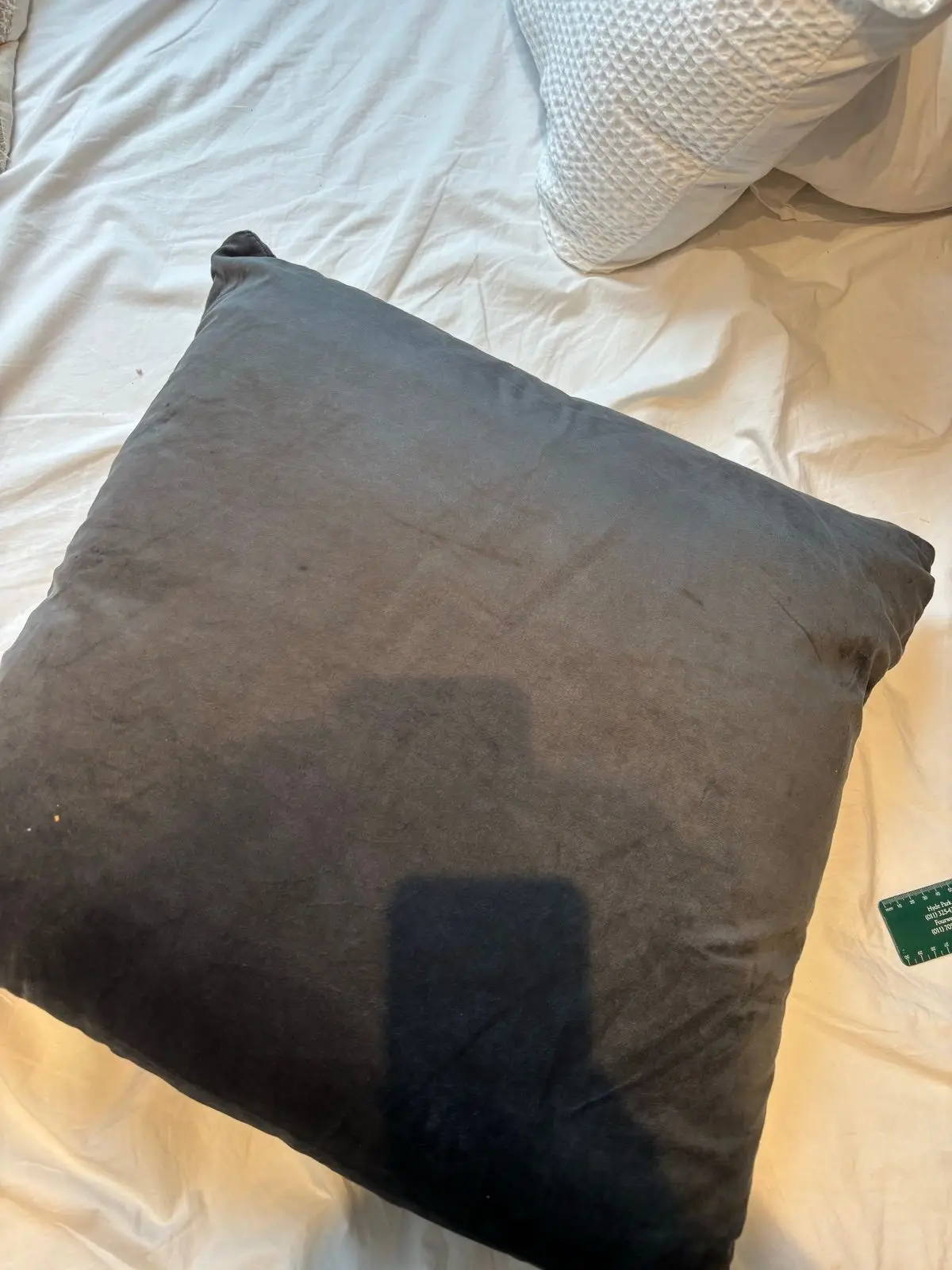 Dark Grey Textured Knit Scatter Cushion