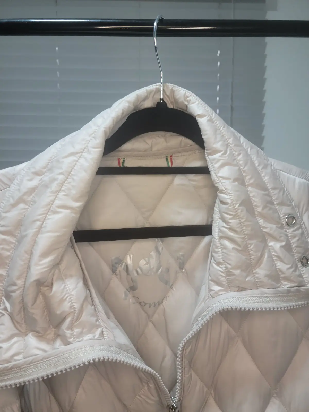No. 1 Como Cream Quilted Puffer Jacket