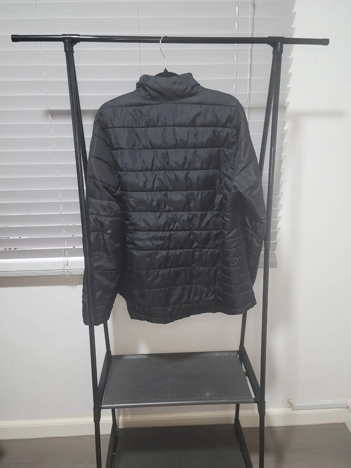 Black Lightweight Puffer Jacket