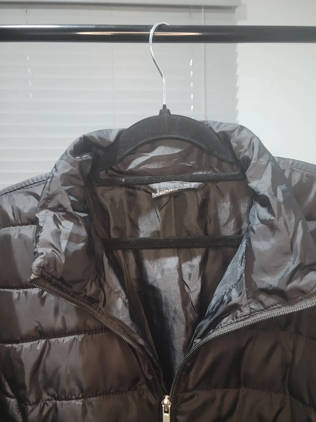 Black Lightweight Puffer Jacket