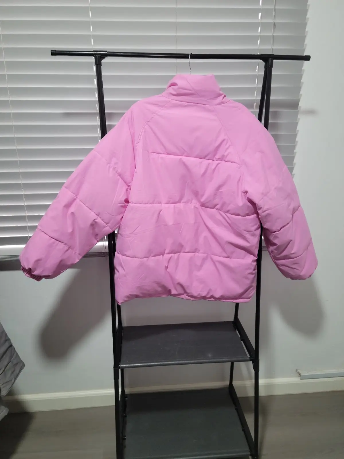 Pink Latteen Puffer Jacket