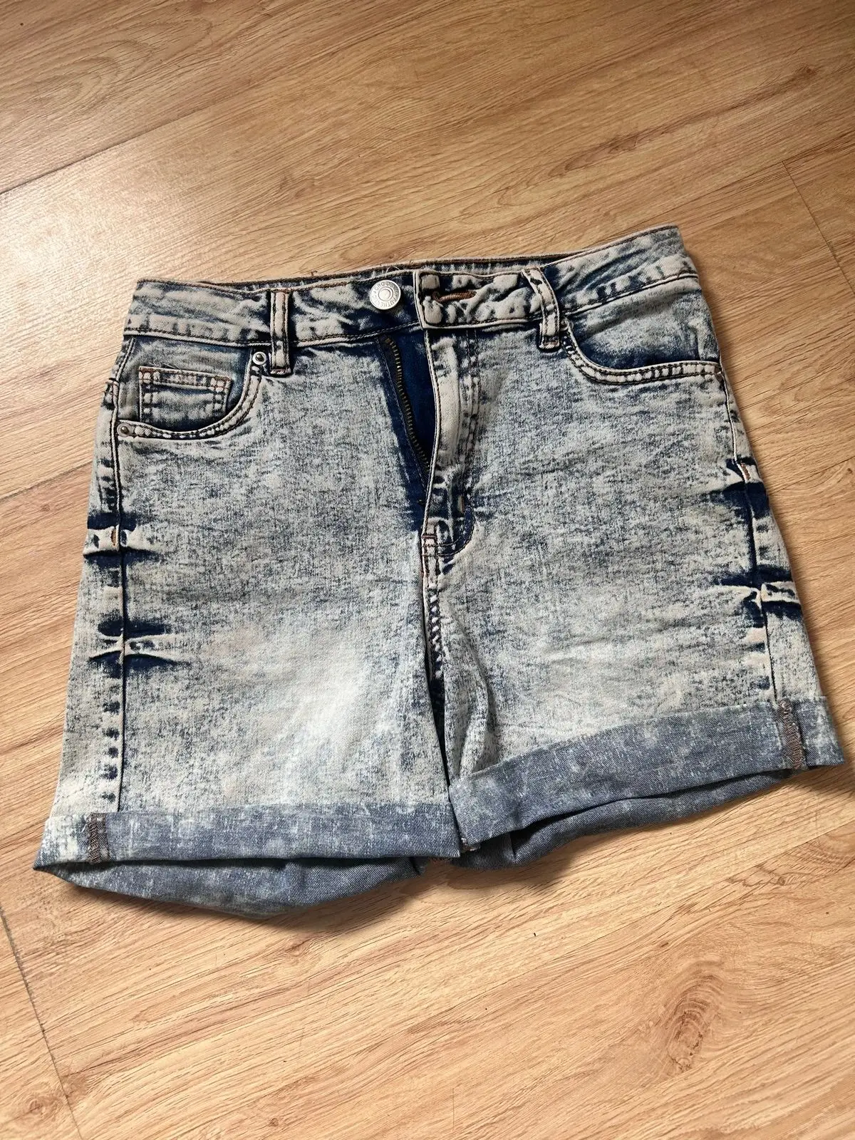 Mr Price Acid Wash Denim Shorts