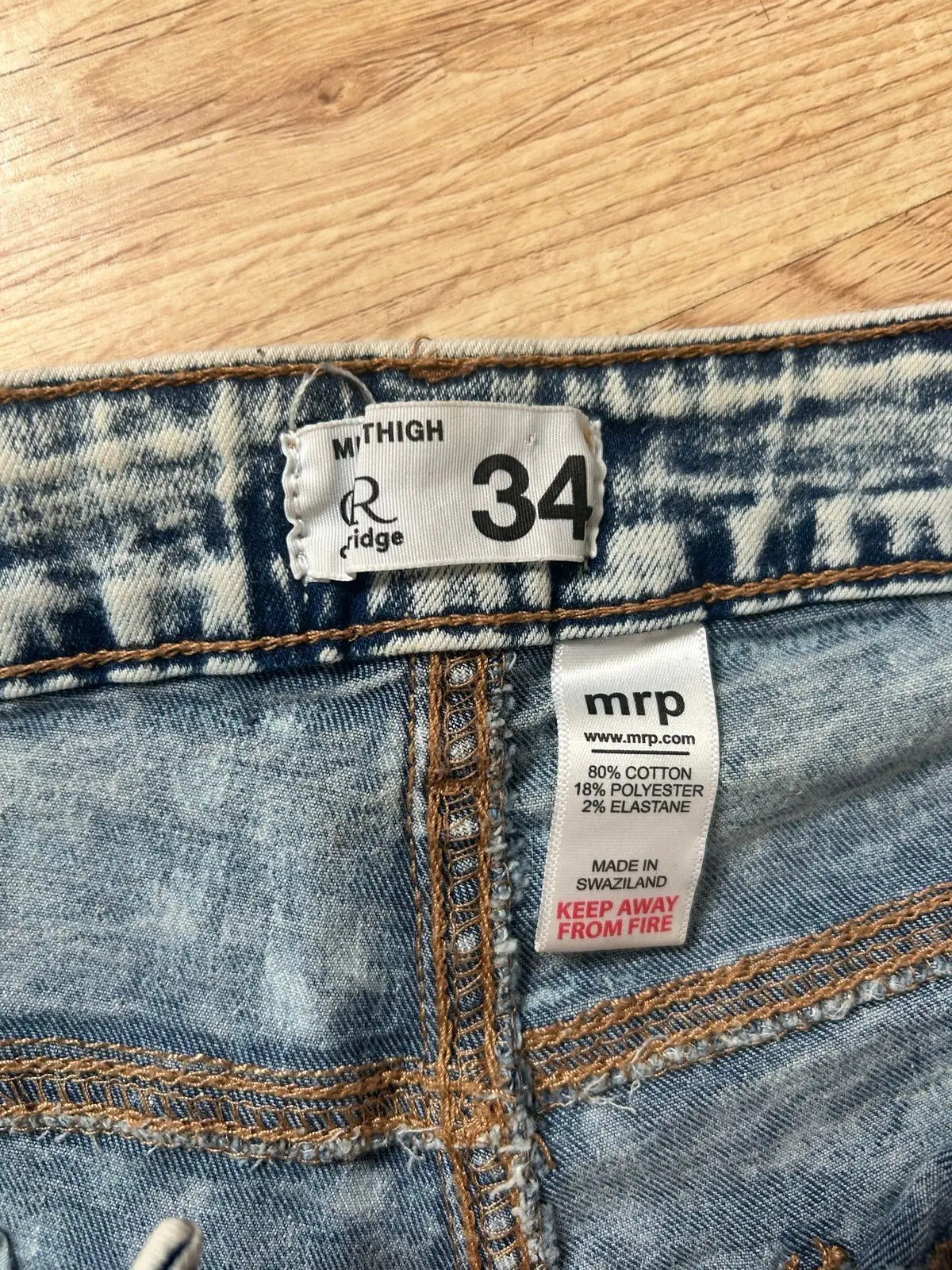 Mr Price Acid Wash Denim Shorts