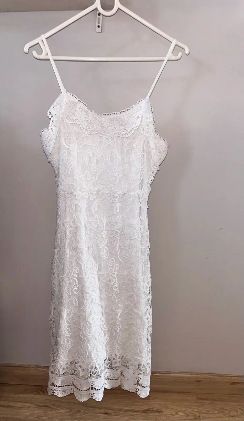 Edgars White Lace Strappy Dress