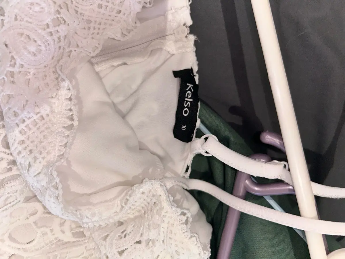Edgars White Lace Strappy Dress