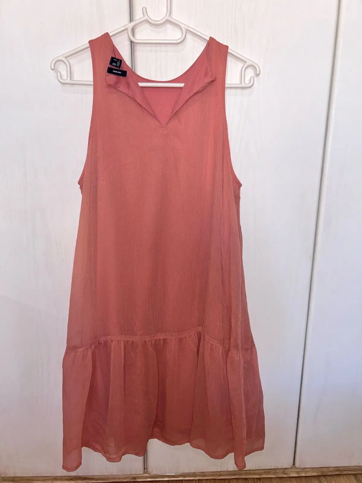 Vero Moda Sleeveless Terracotta Tiered Dress