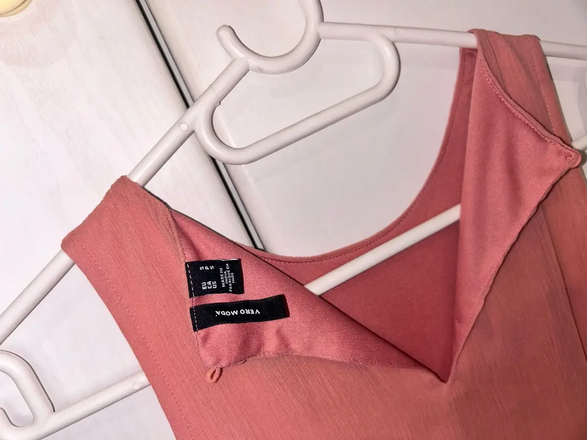 Vero Moda Sleeveless Terracotta Tiered Dress