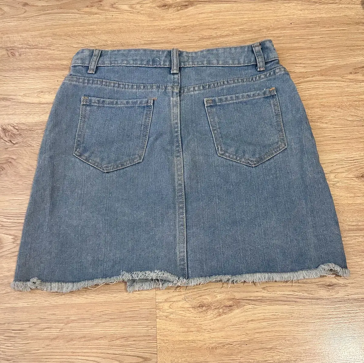 Mr Price Distressed Denim Mini Skirt
