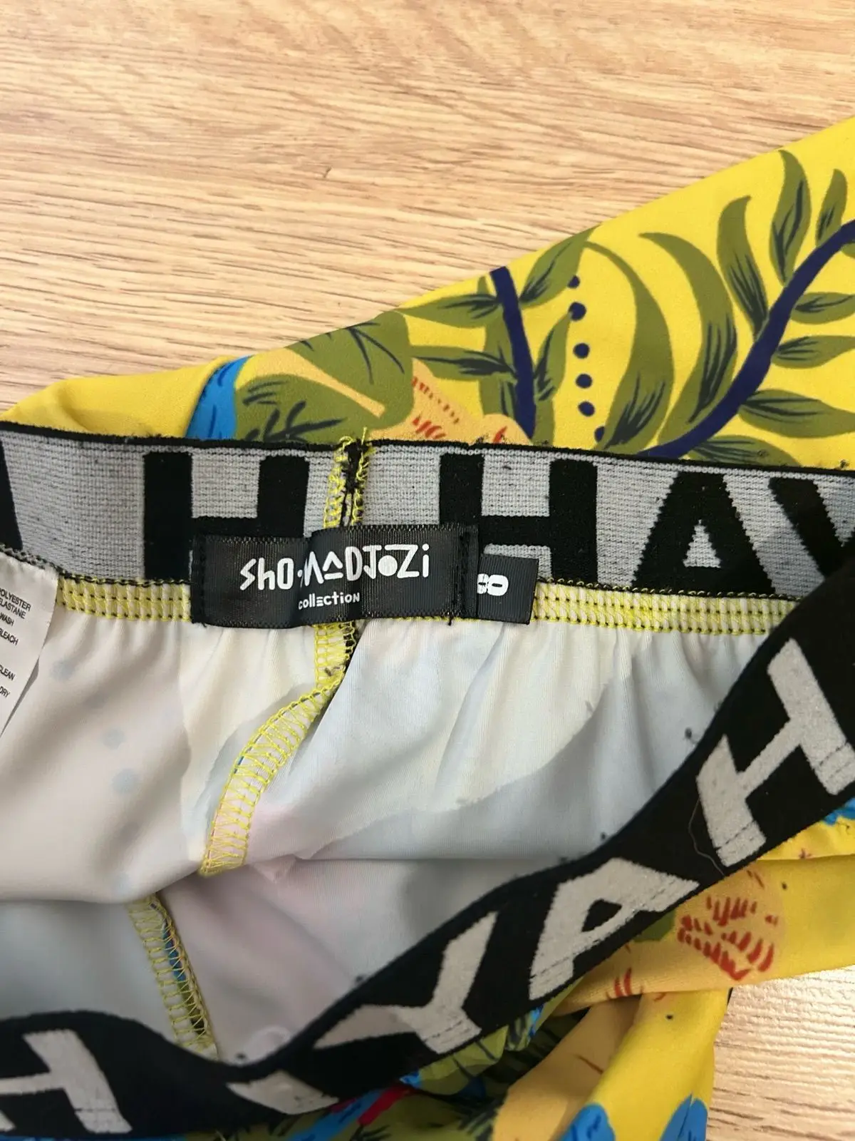 Edgars x Sho Madjozi Yellow Graphic Cycling Shorts