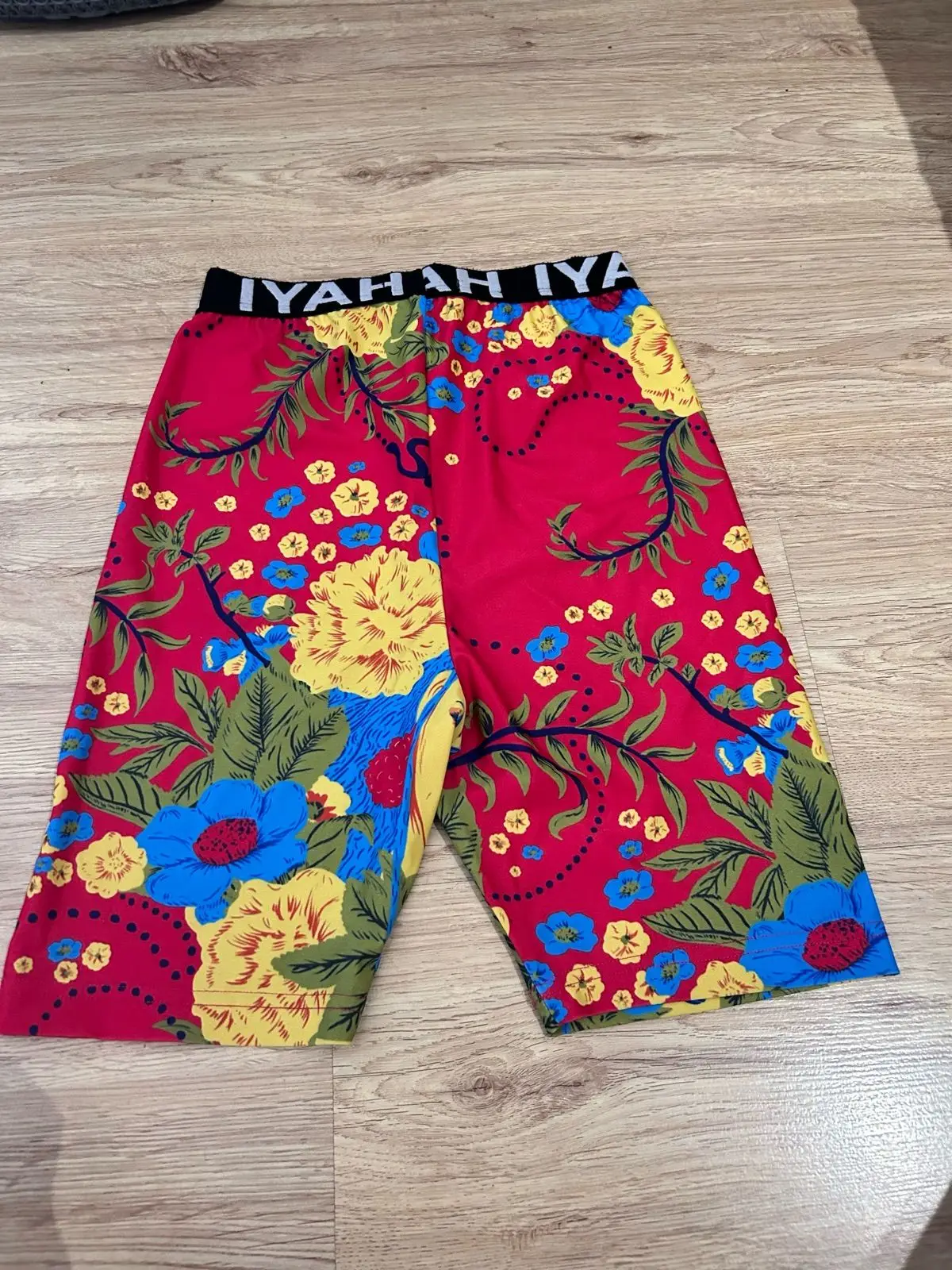 Edgars x Sho Madjozi Yellow Graphic Cycling Shorts