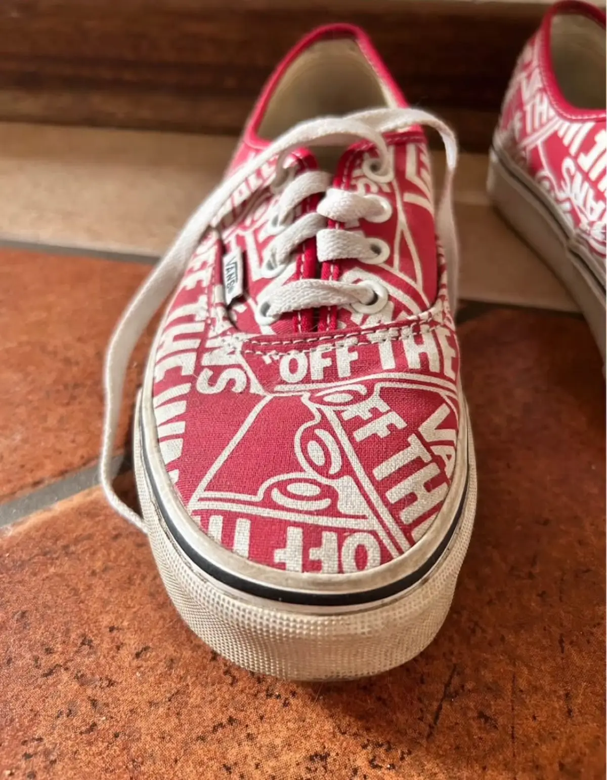 Vans Authentic Off The Wall Logo Print Sneakers