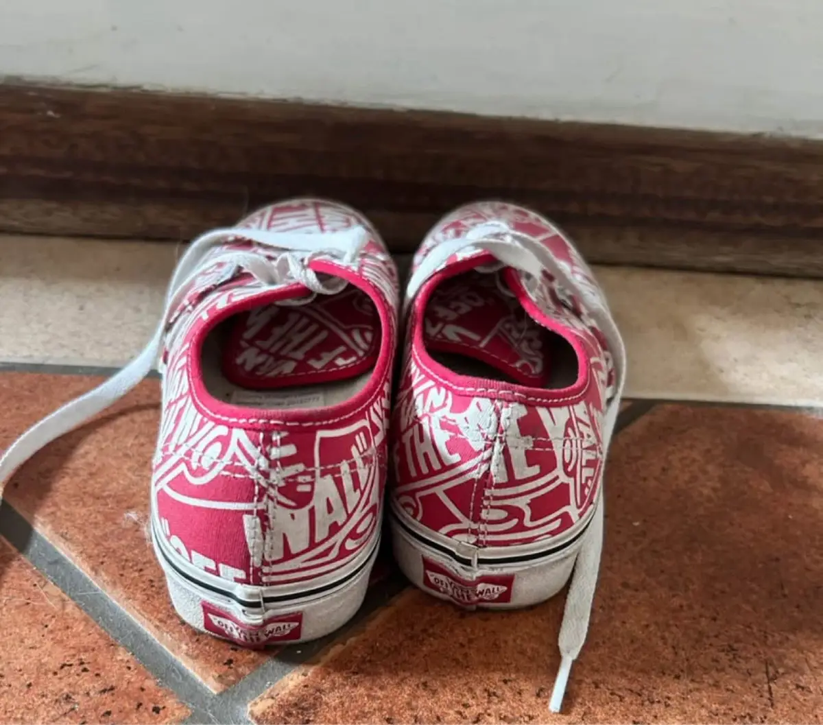 Vans Authentic Off The Wall Logo Print Sneakers