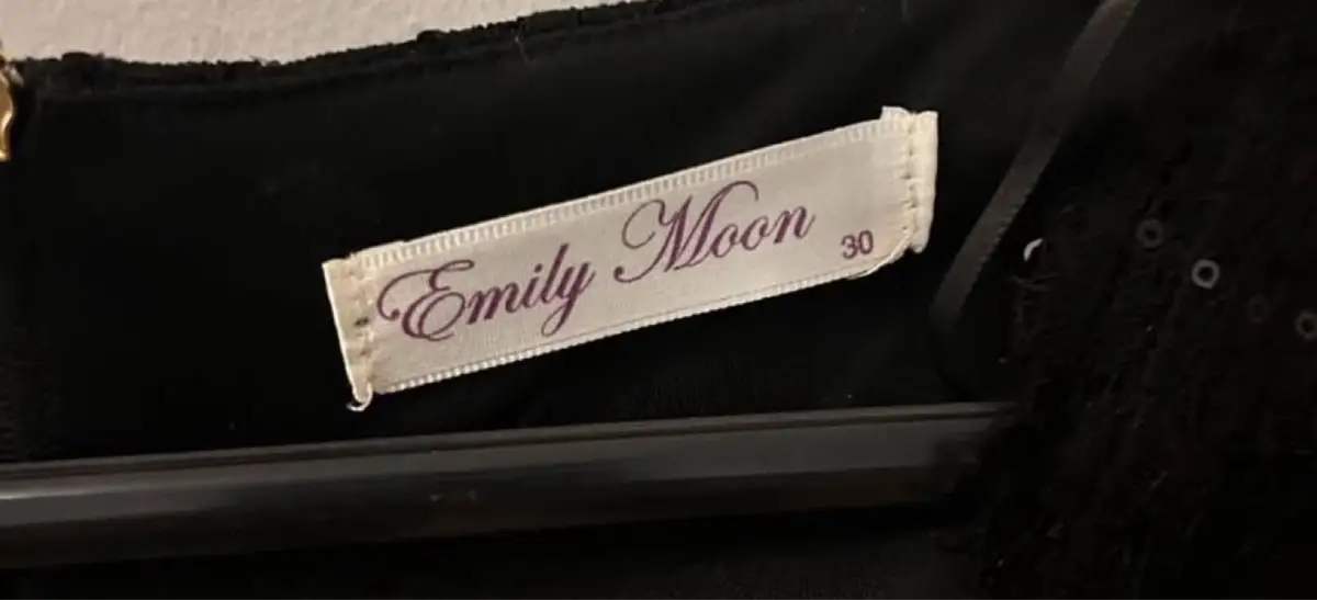 Truworths Emily Moon Black Lace Sequined Dress