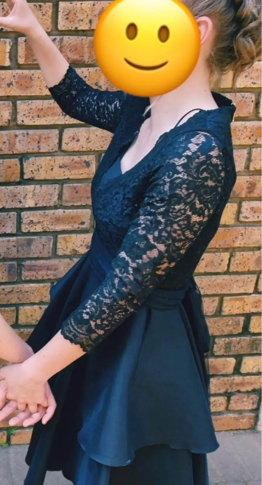 Truworths Emily Moon Black Lace Sequined Dress
