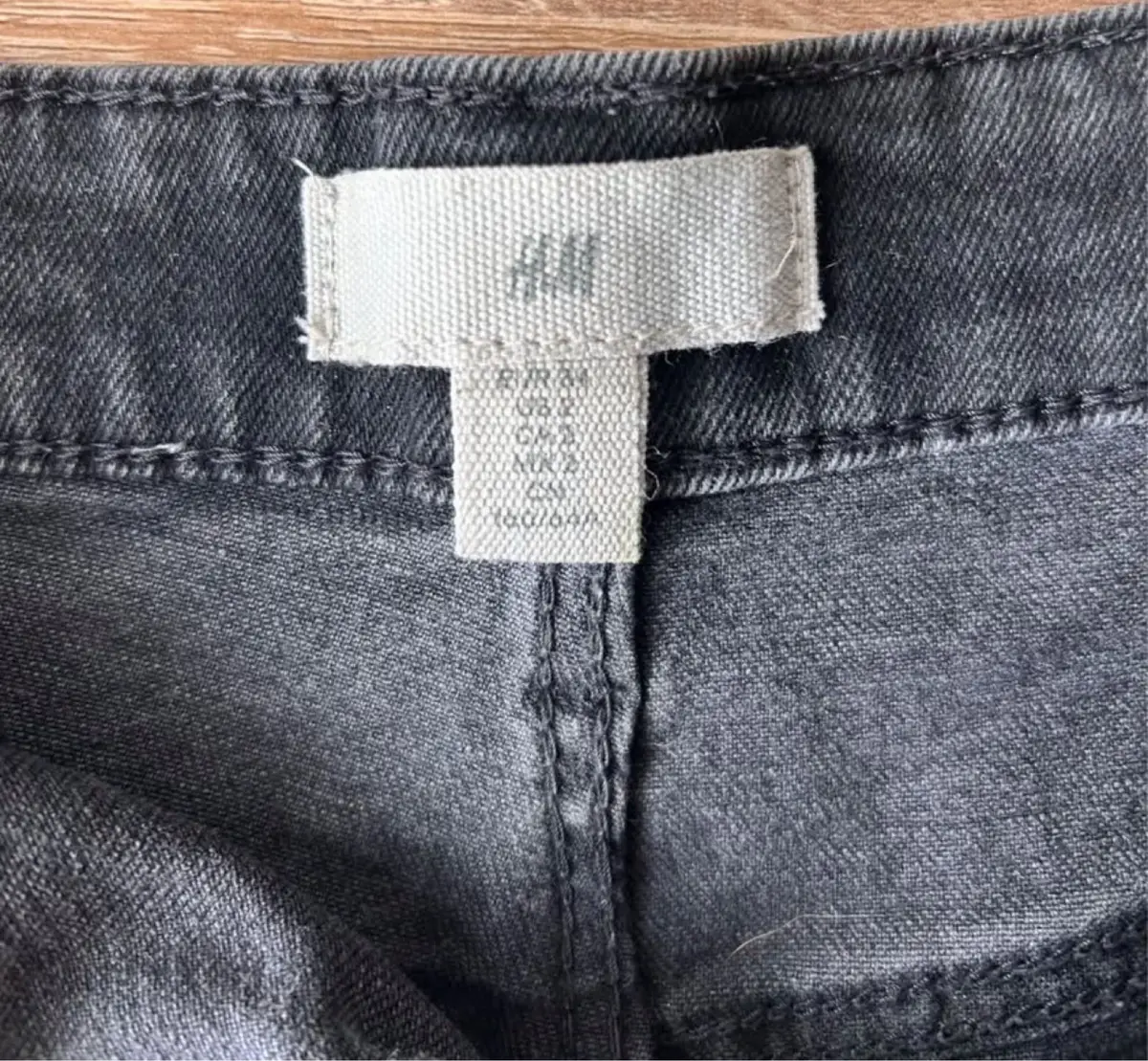 H&M Black Denim Shorts