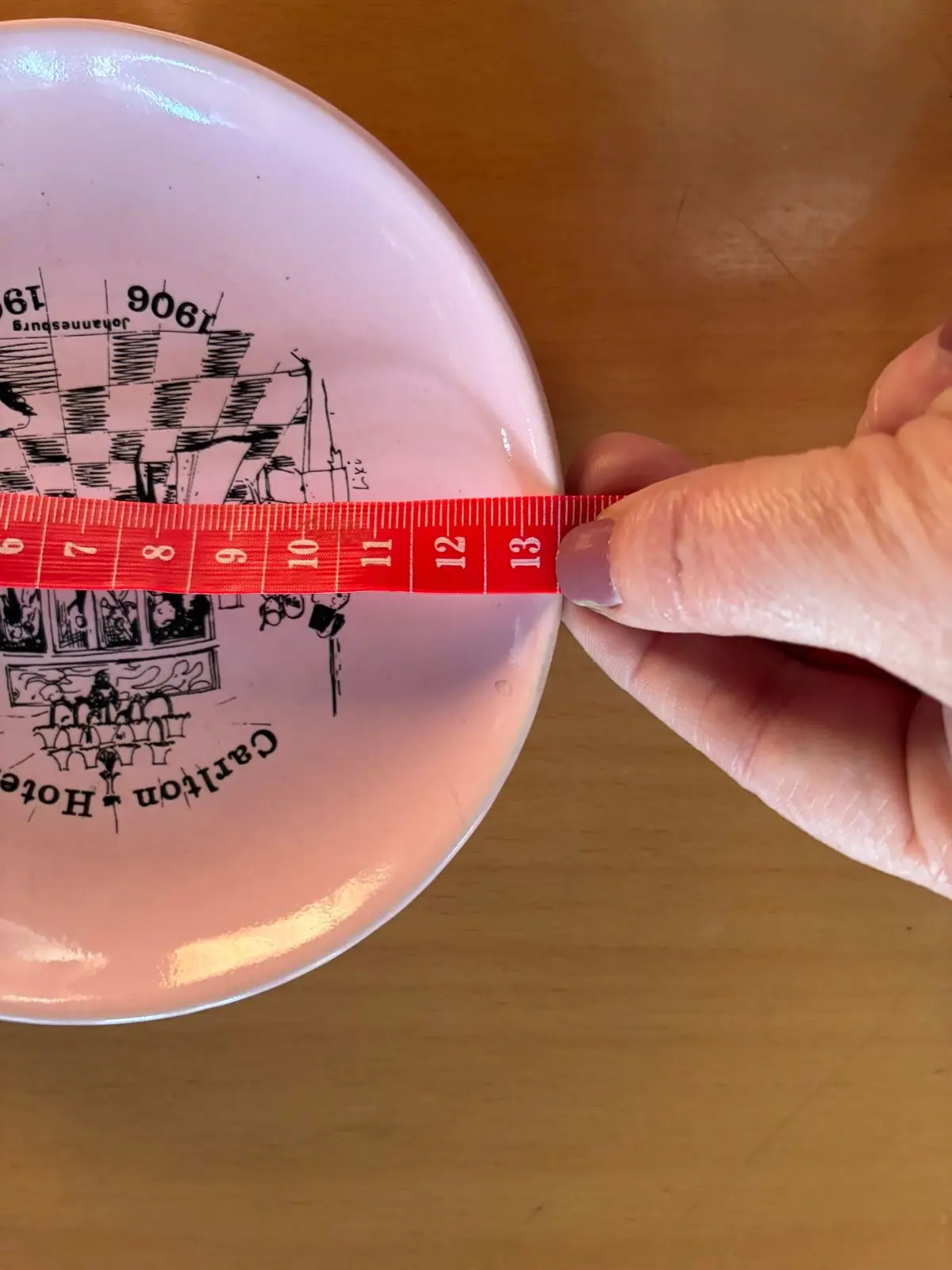 Vintage Carlton Hotel Johannesburg Souvenir Plate 1906-1963
