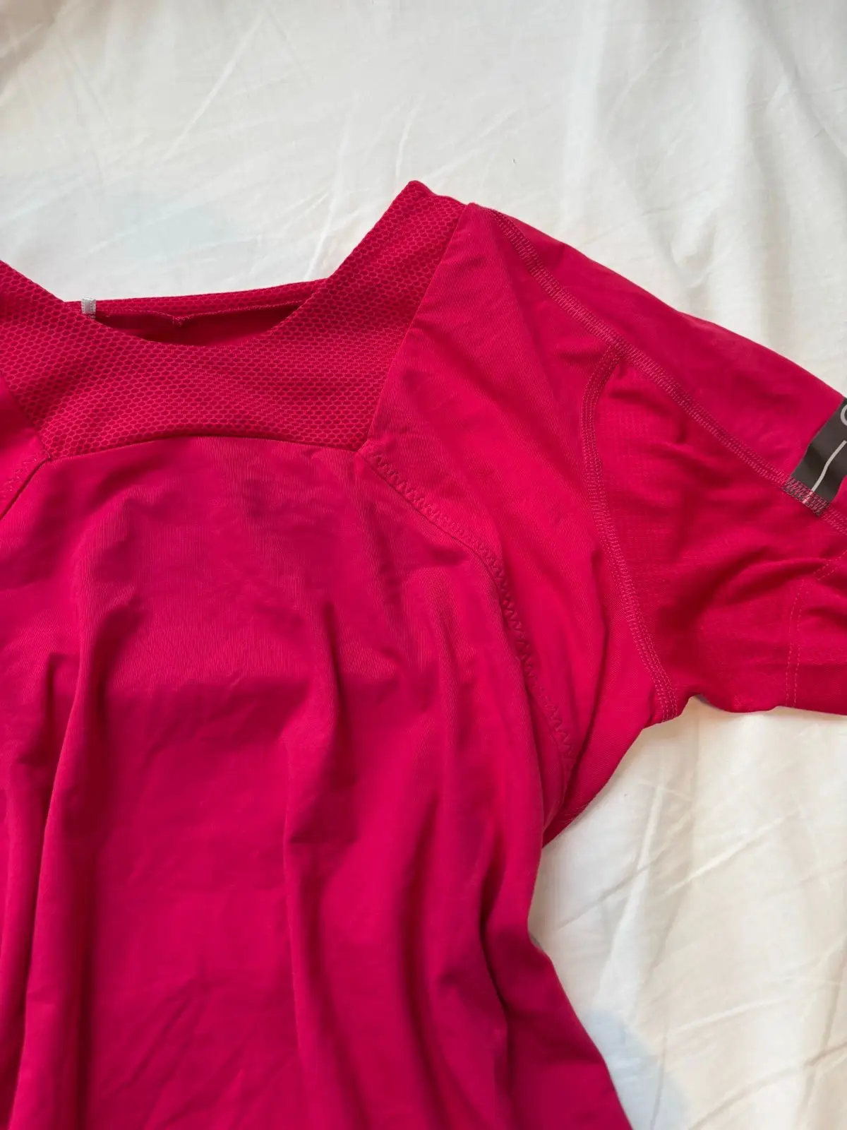 Red Short Sleeve Running Top