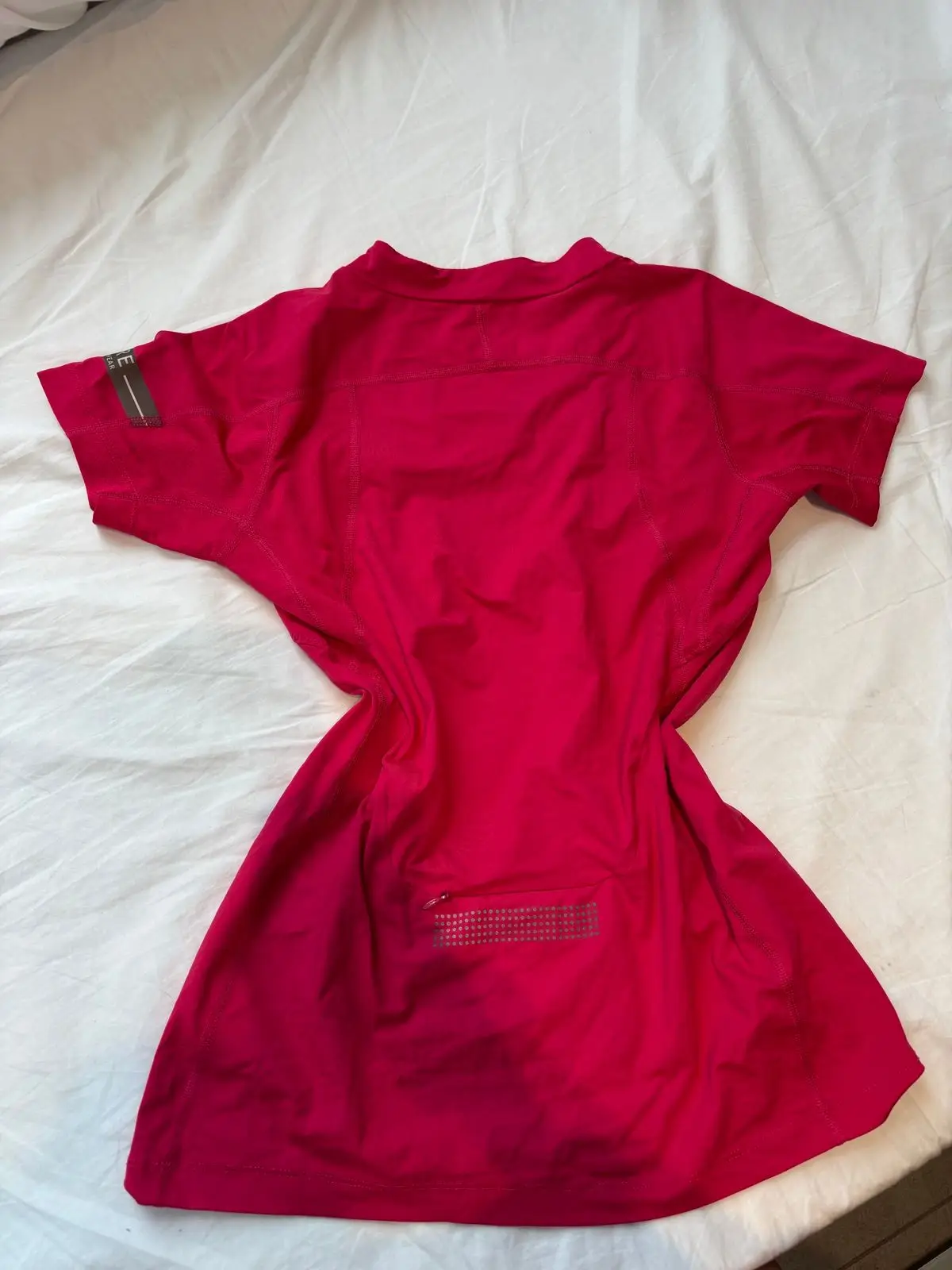 Red Short Sleeve Running Top