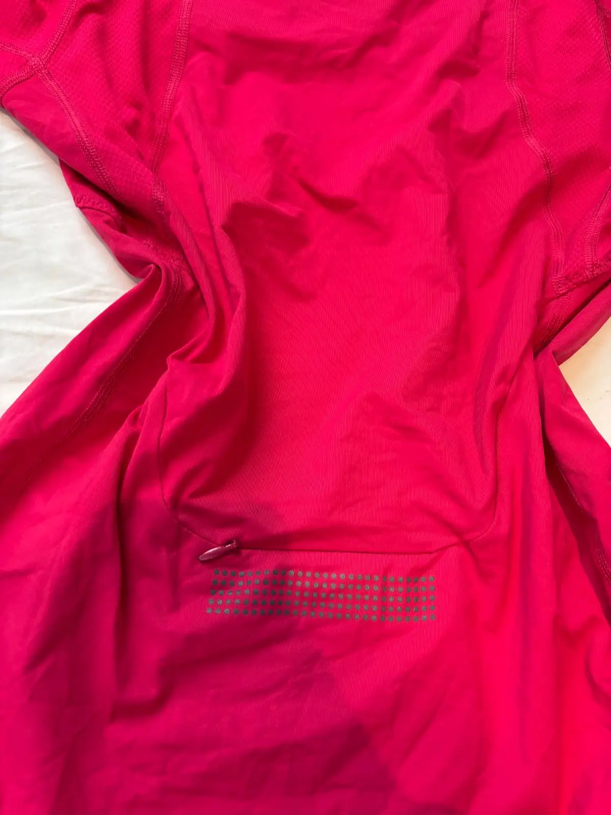 Red Short Sleeve Running Top