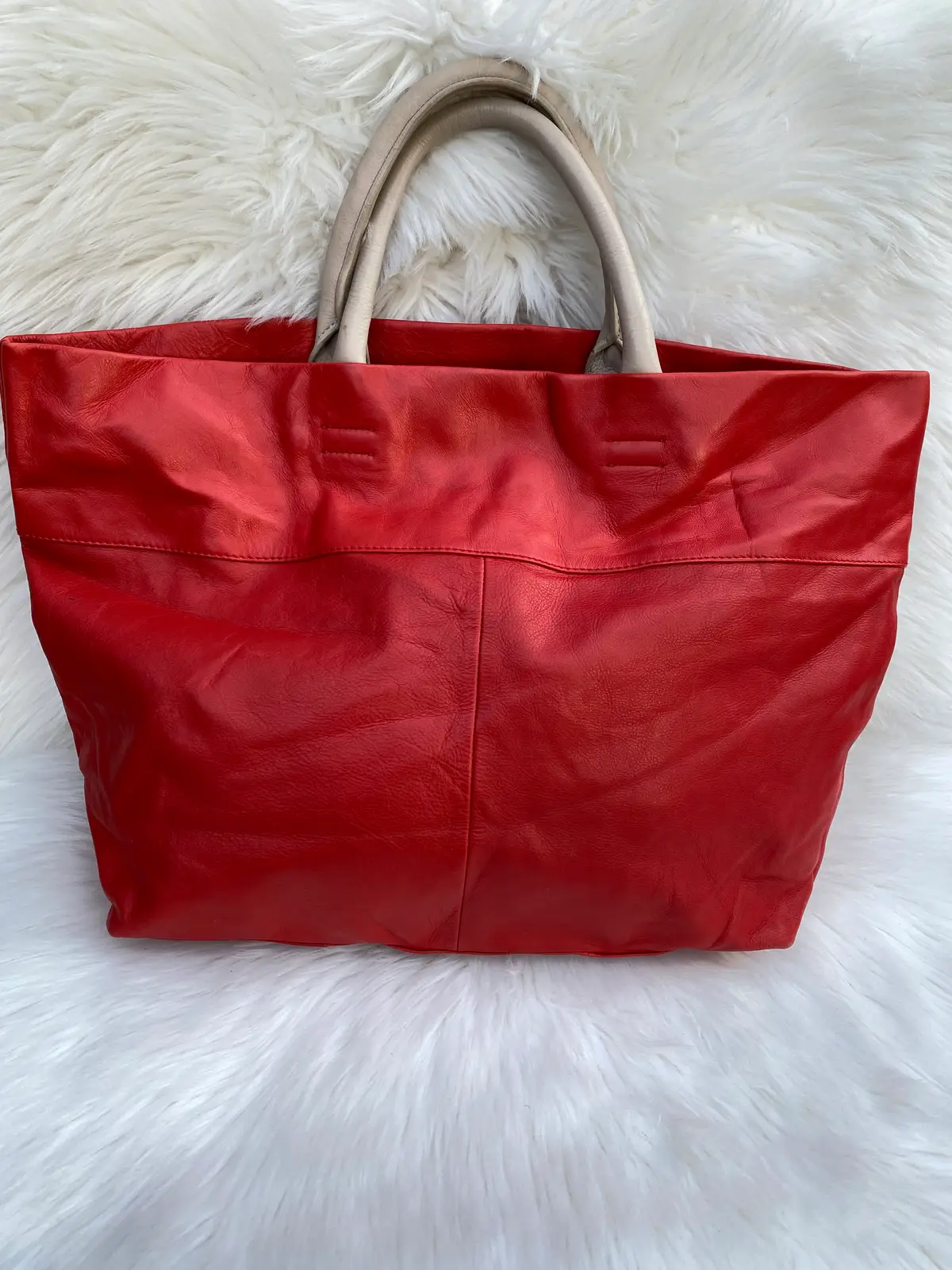 David Lawrence Leather Shopper Bag