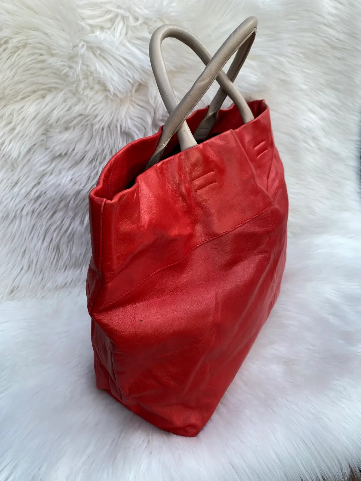 Leather Shopper Bag