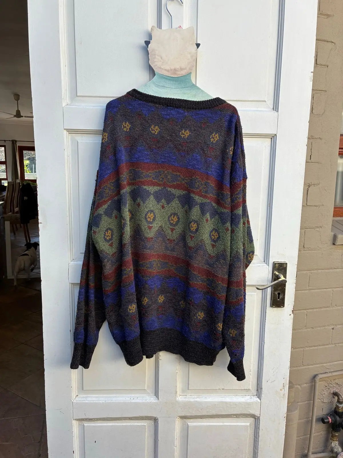 Vintage Claude Patterned Knit Sweater