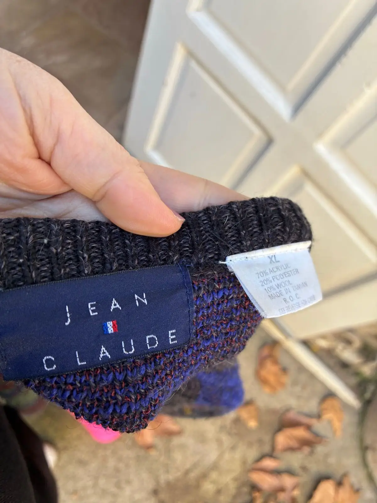 Vintage Claude Patterned Knit Sweater