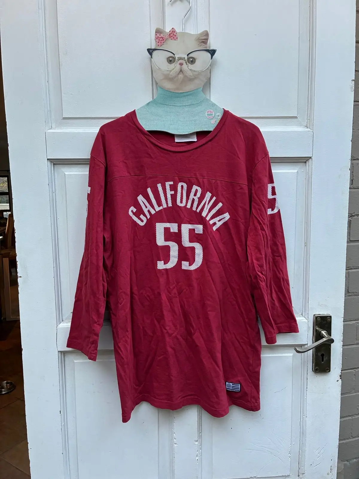 Cotton On Maroon California 55 Long Sleeve Tee