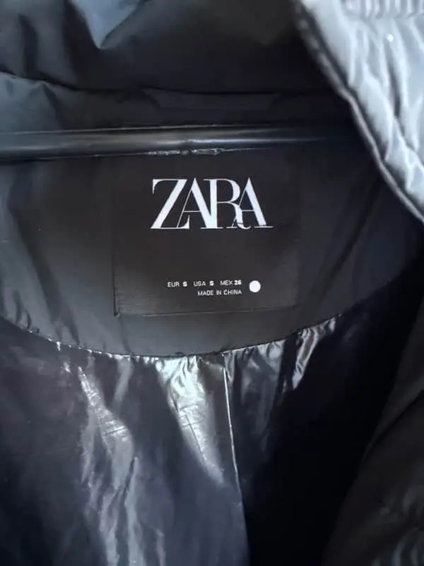 Zara puffer jacket