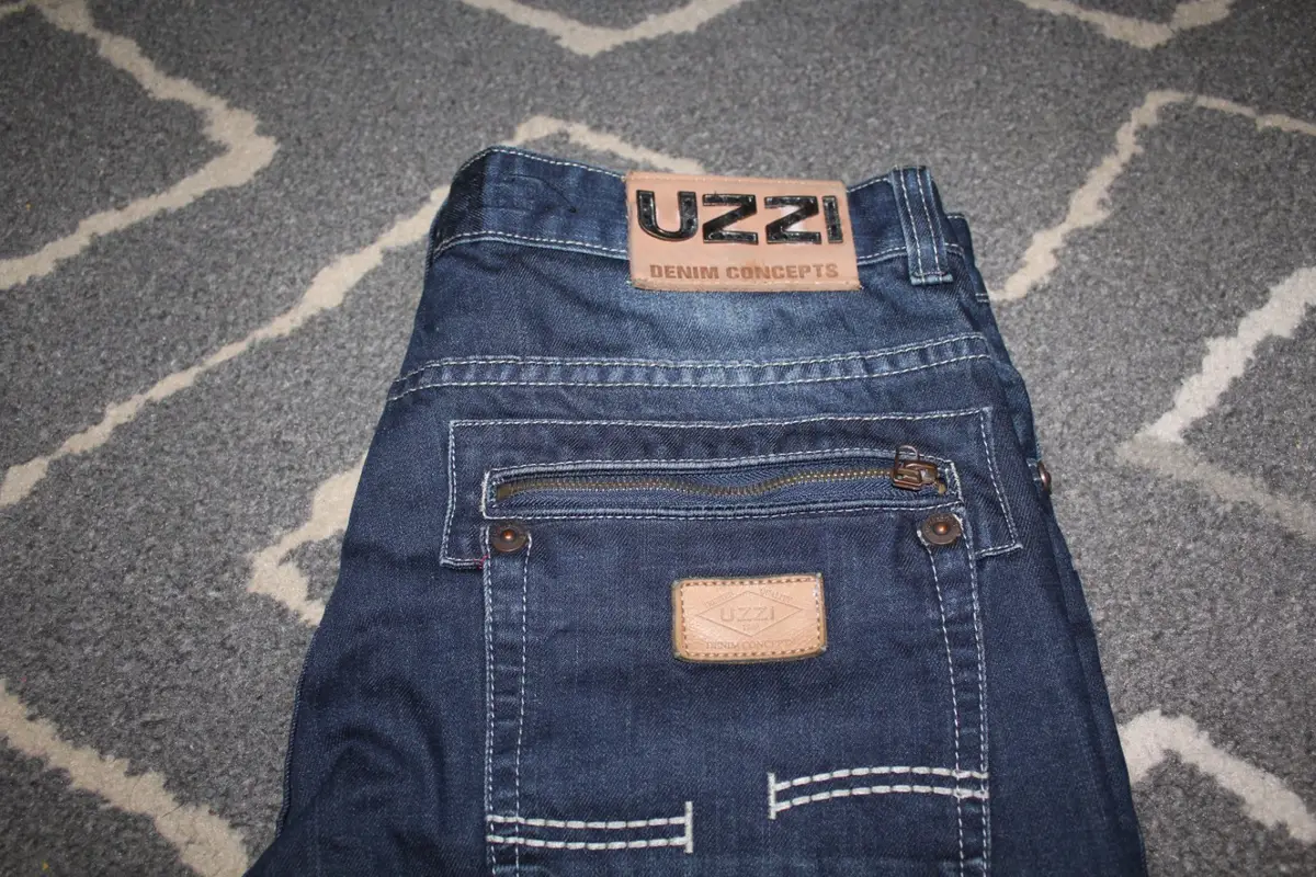 Uzzi Denim Concepts Distressed Blue Jeans