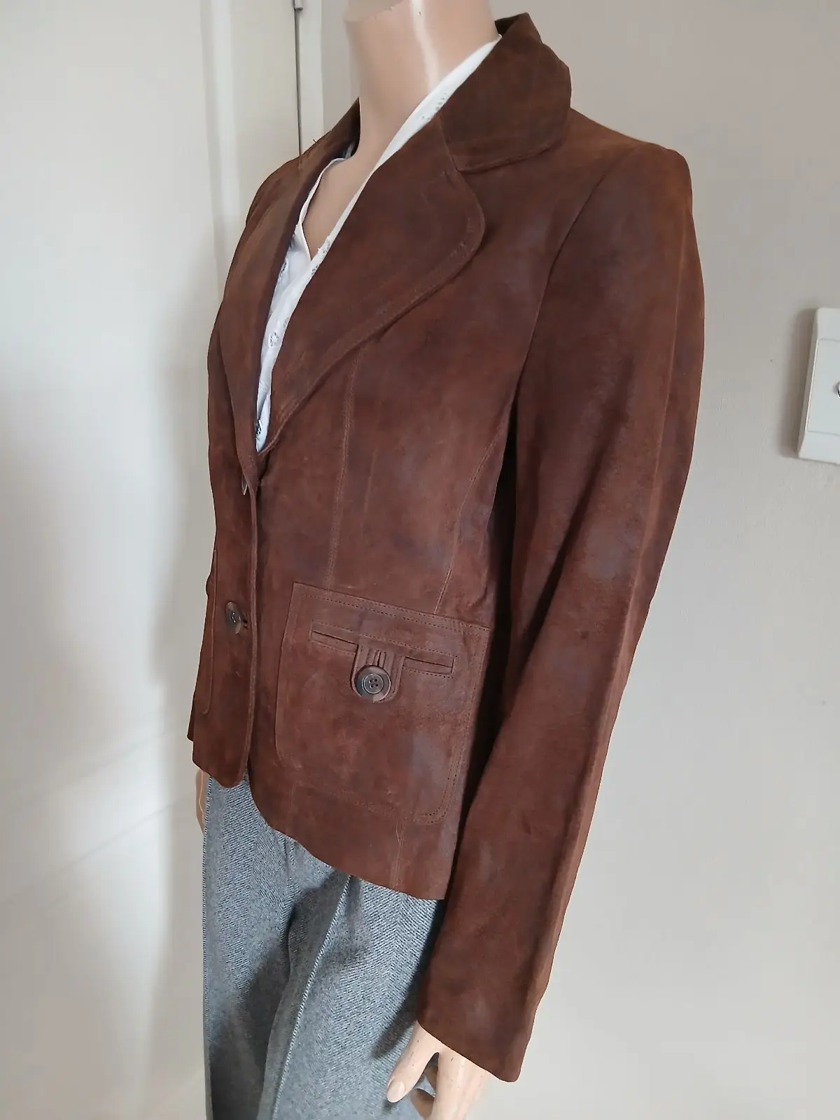 Studio W Brown Suede Blazer
