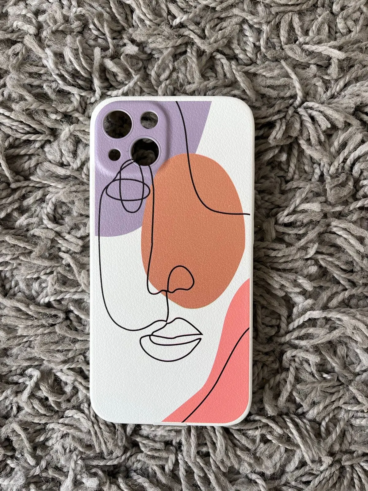 Abstract Line Art Face Phone Case