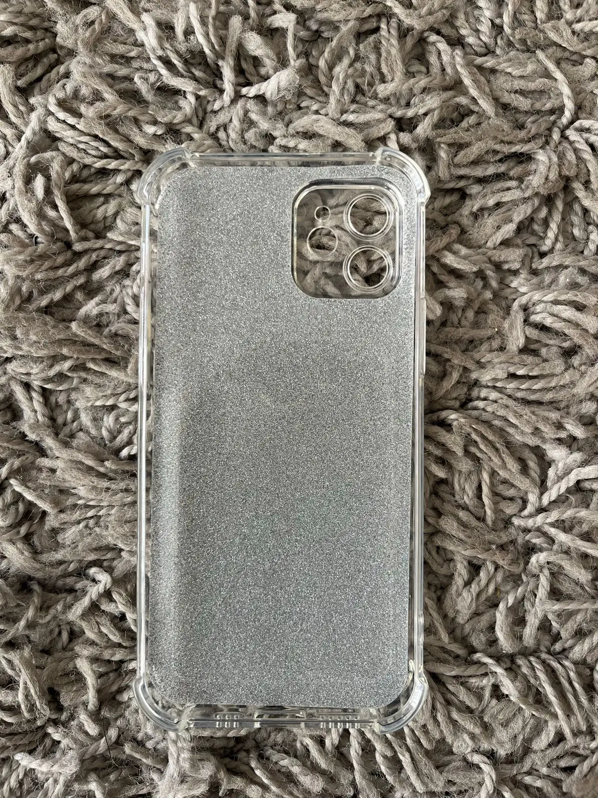 Clear Glitter Phone Case with Card Holder