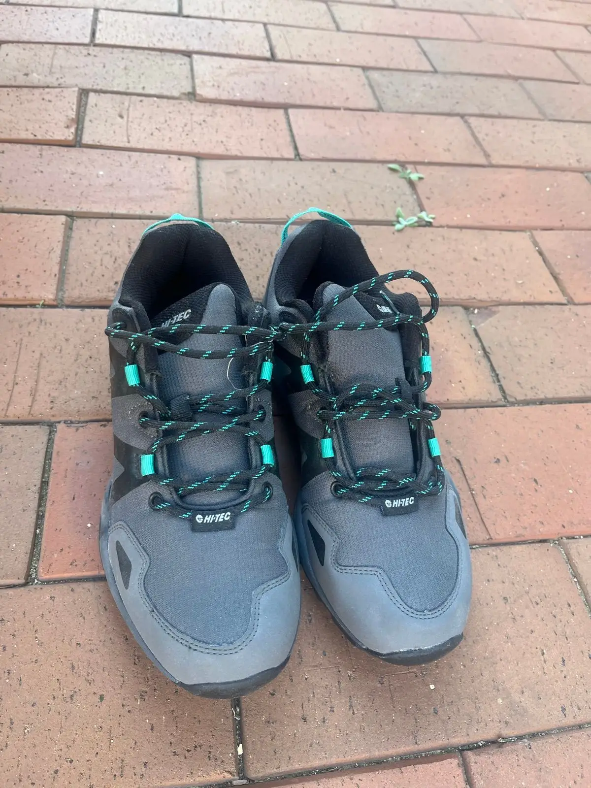 Hi-Tec Grey and Teal Hiking Shoes