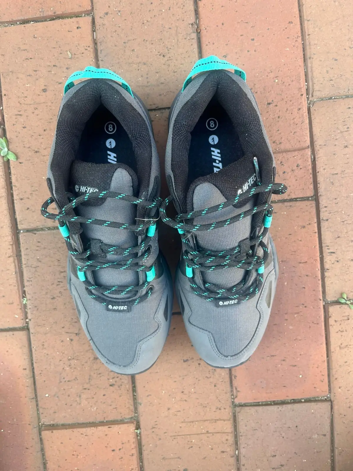 Hi-Tec Grey and Teal Hiking Shoes