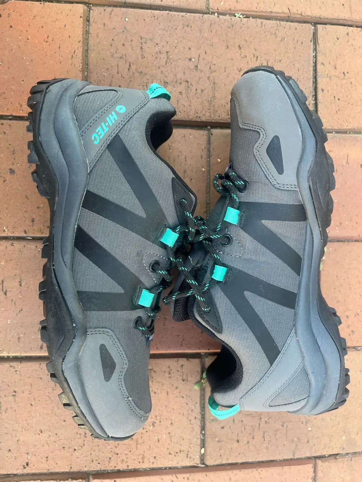 Hi-Tec Grey and Teal Hiking Shoes