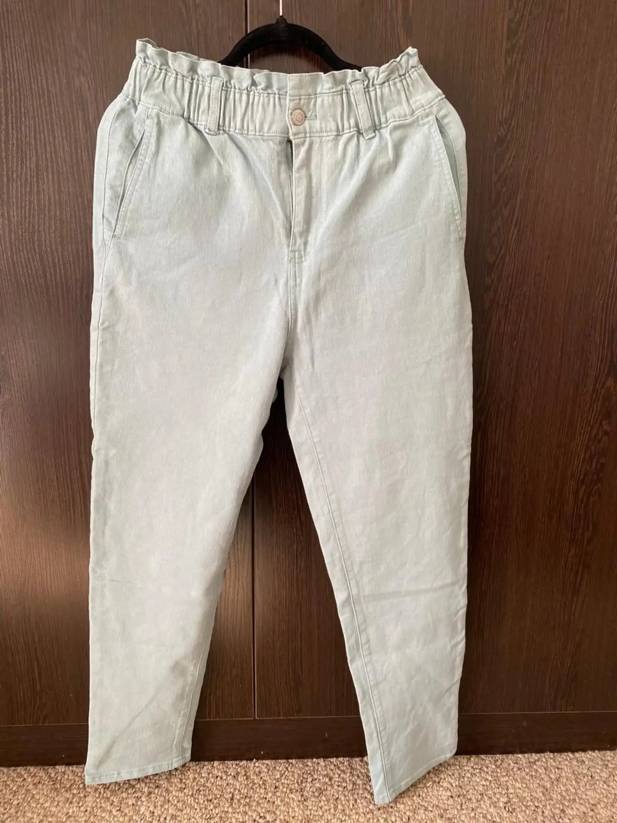 Woolworths RE-DNM Light Wash Paperbag Jeans
