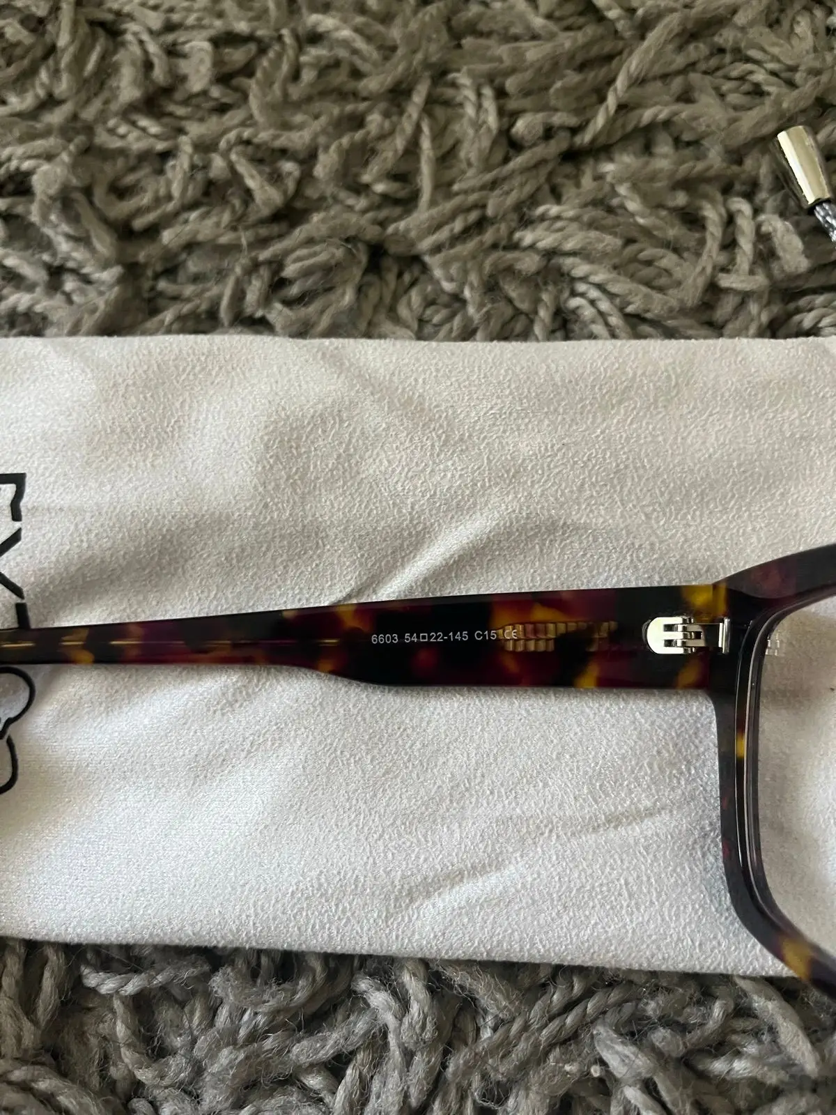 Tortoiseshell Flat Top Square Glasses Frame
