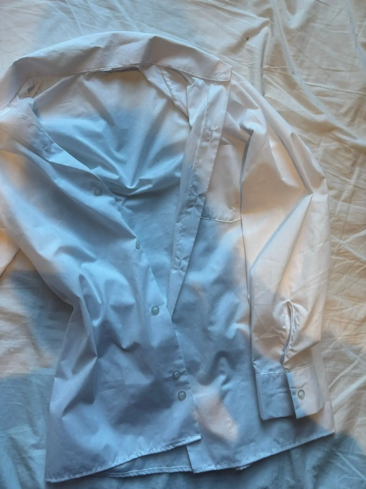 Classic White Button-Up Long Sleeve Shirt