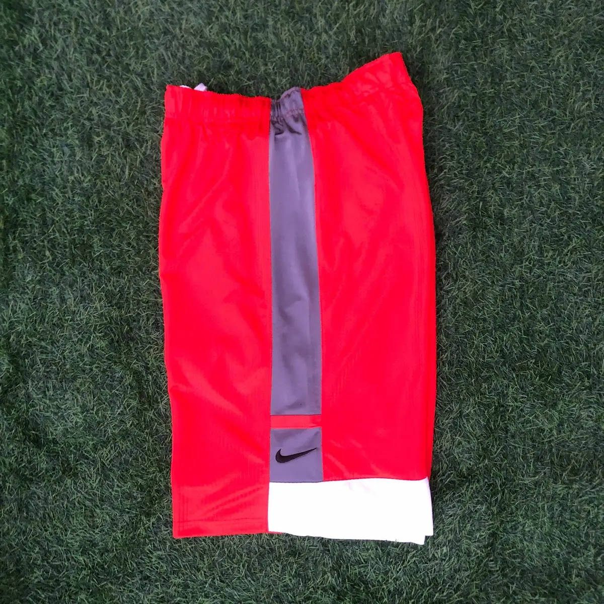 Nike Red and Grey Athletic Basketball Shorts