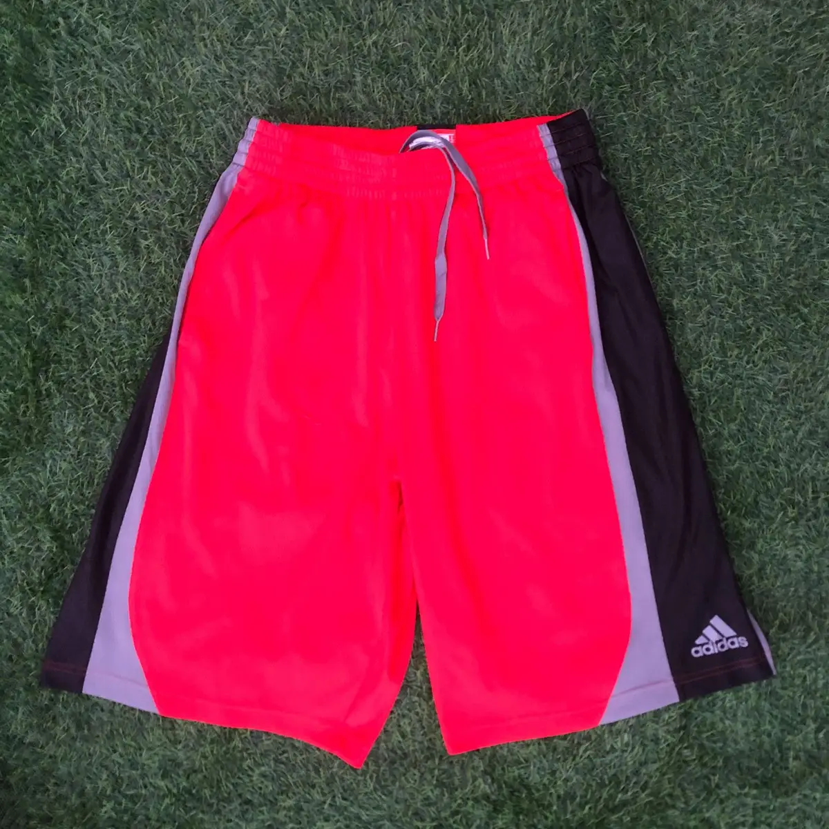 Adidas Red and Black Athletic Basketball Shorts