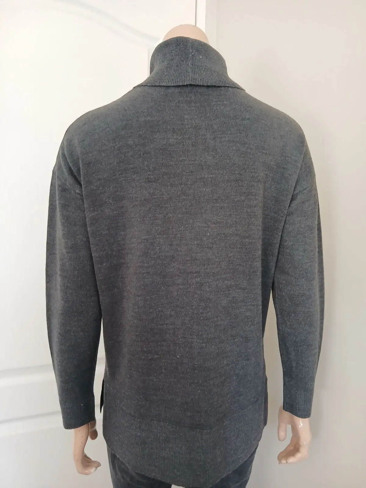 David Jones Grey Turtleneck Knit Sweater