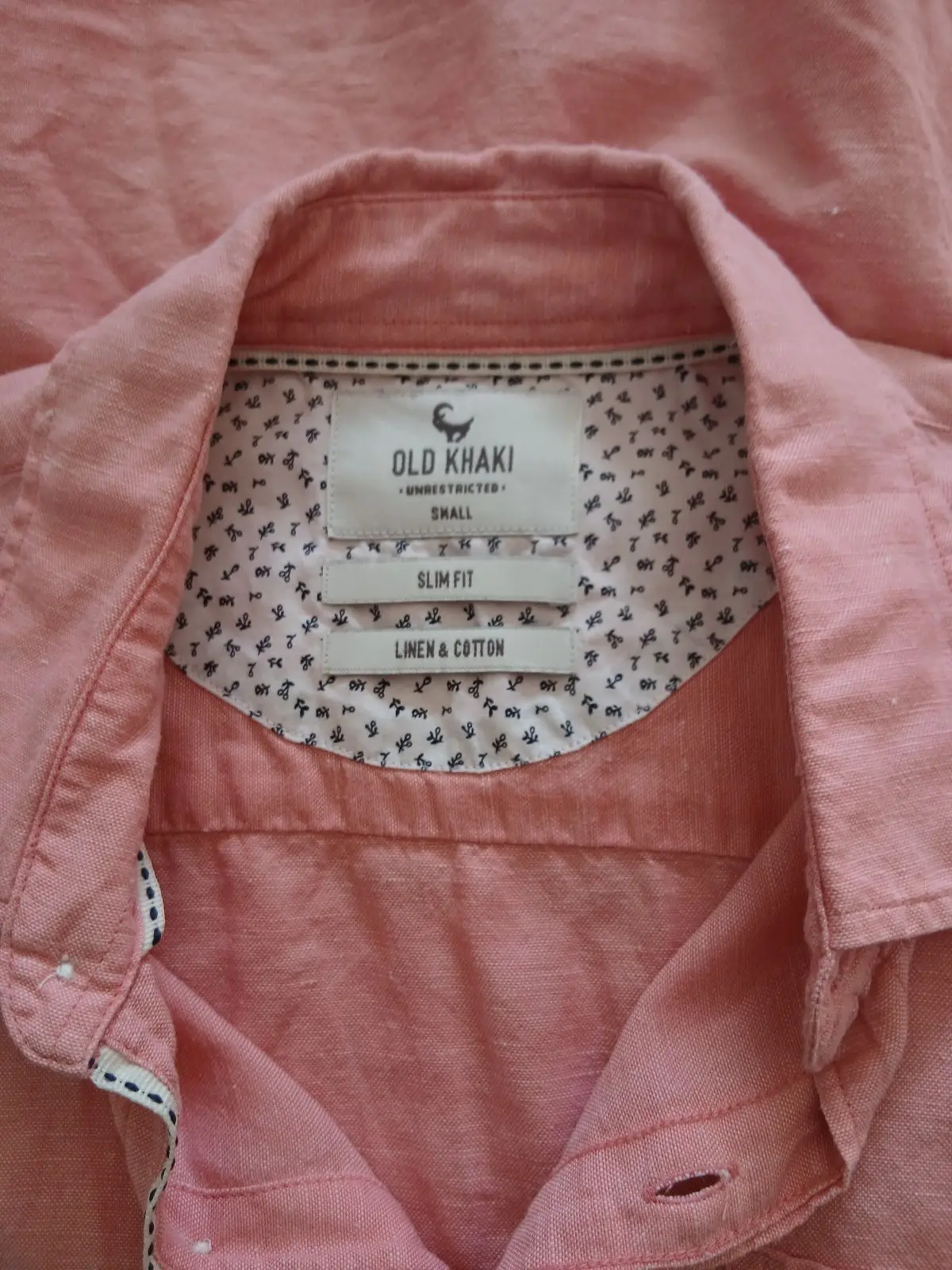 Old Khaki Pink Long-Sleeve Button-Up Shirt