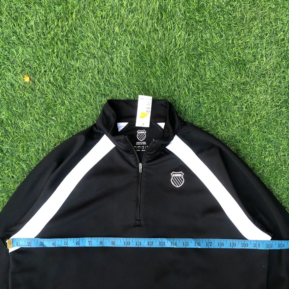 K-Swiss Black Quarter-Zip Activewear Pullover
