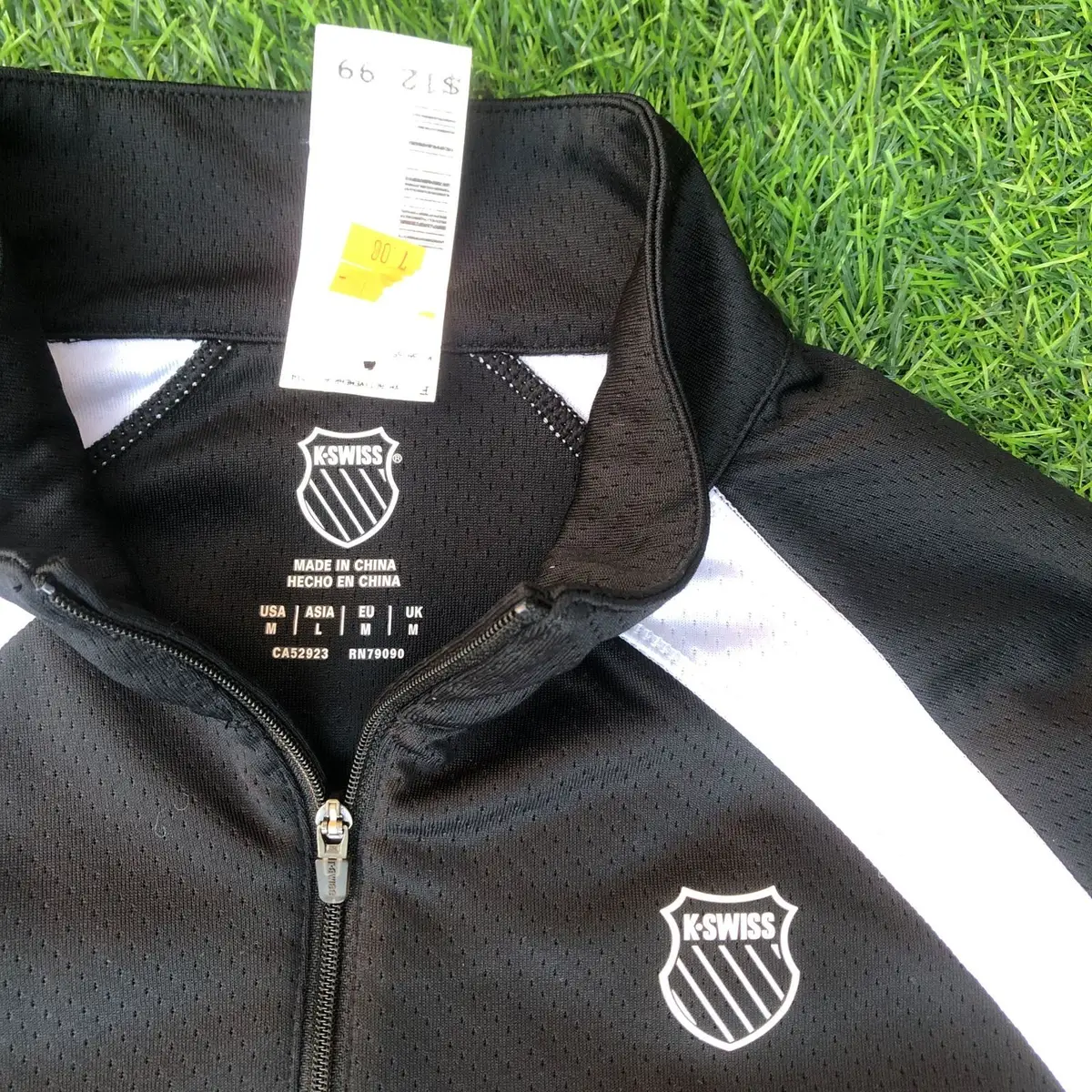 K-Swiss Black Quarter-Zip Activewear Pullover
